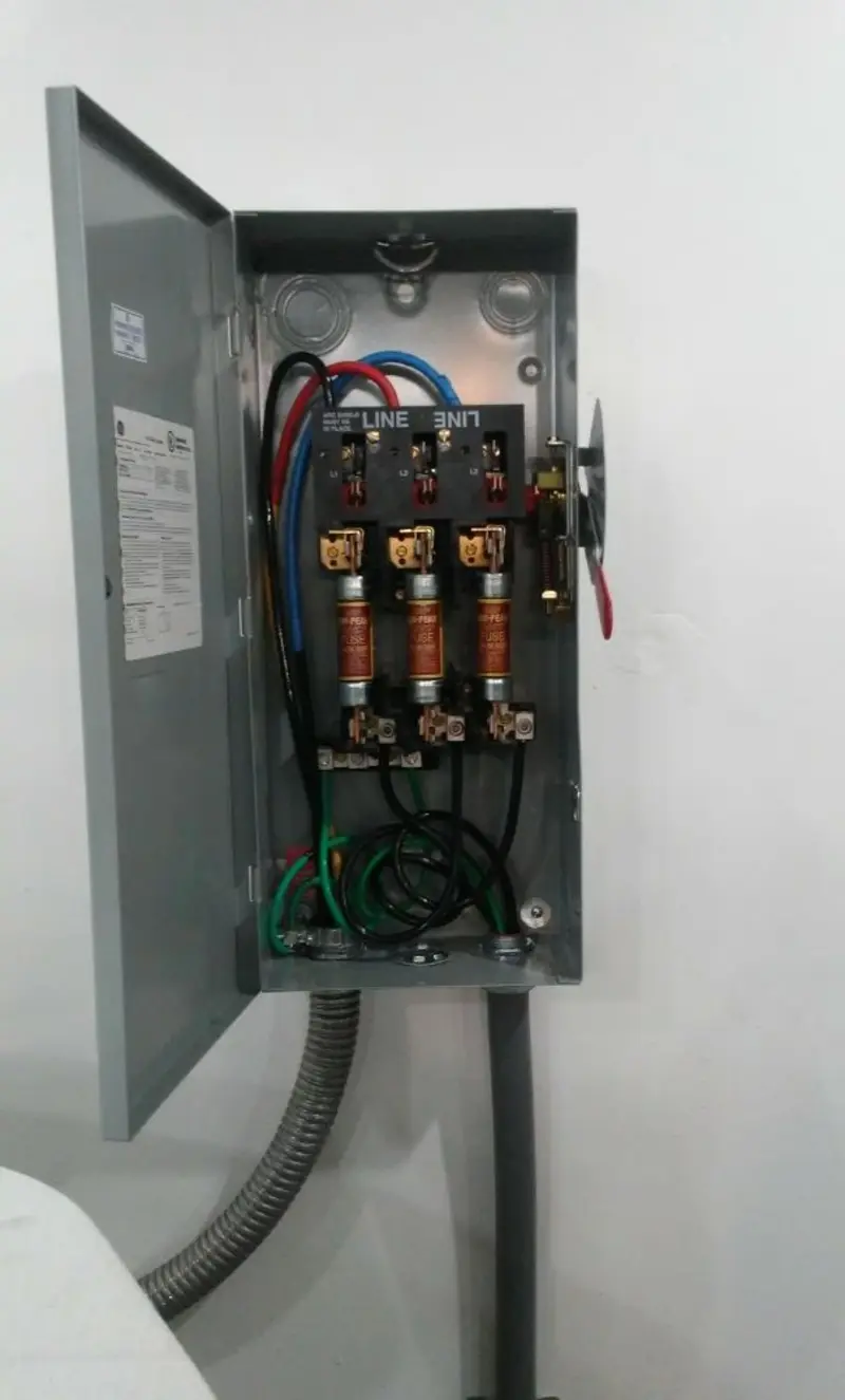 Three-phase disconnect switch installed for Electrical Wiring & Rewiring in Armagh